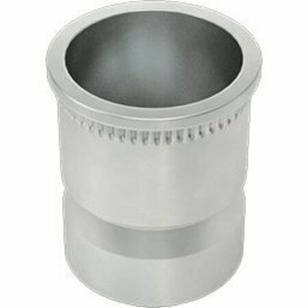 BSC PREFERRED Low-Profile Rivet Nut Tin-Zinc-Plated Steel 10-24 Internal Thread .355 Long, 25PK 98560A552